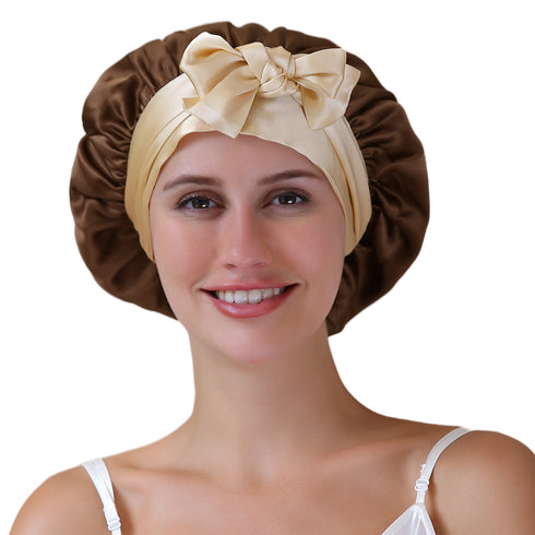 100% Double Layered Silk Sleep Cap